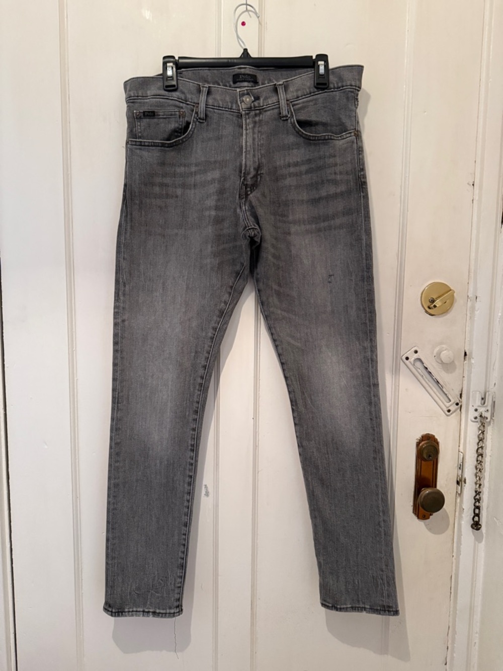 ✨ Polo Ralph Lauren Sullivan Slim Gray Jeans 33x32 | Faded Wash Designer Denim